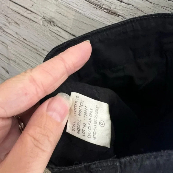 Theory Potter Cargo Pants black size 2 cropped linen - Picture 6 of 9